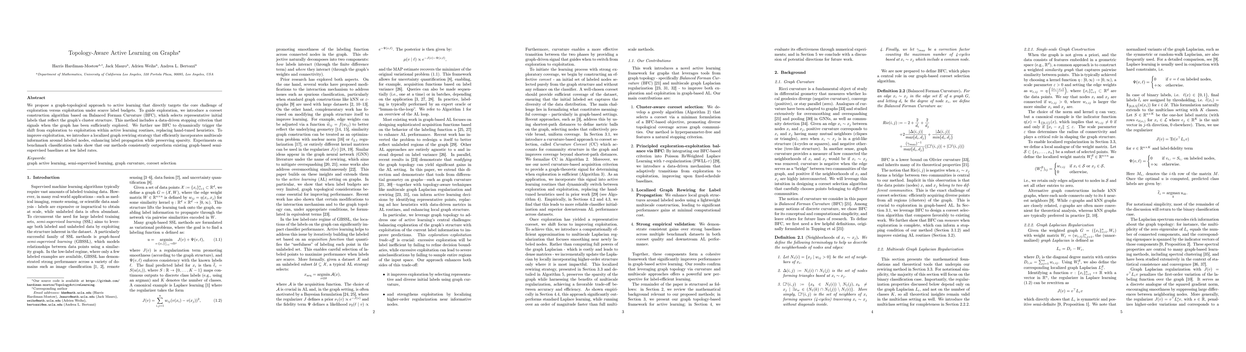Thumbnail for Topology-Aware Active Learning on Graphs