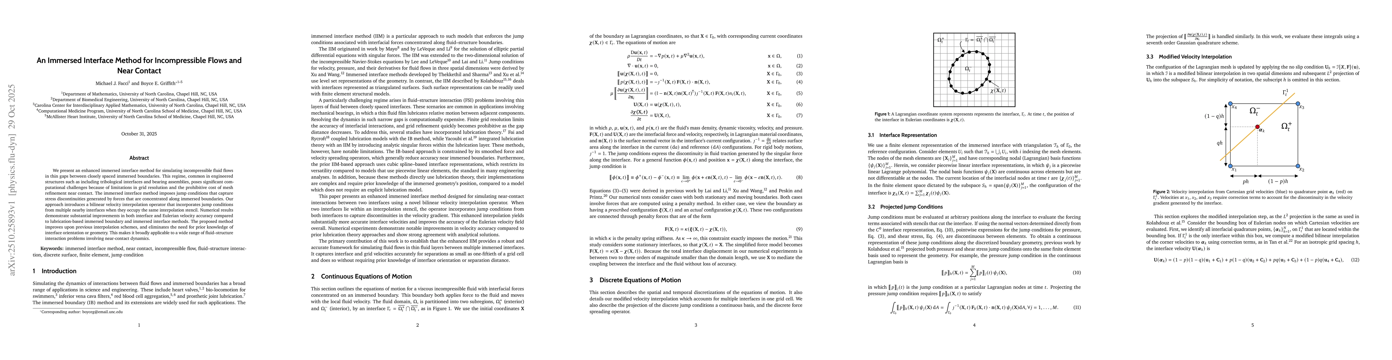 Thumbnail for An Immersed Interface Method for Incompressible Flows and Near Contact