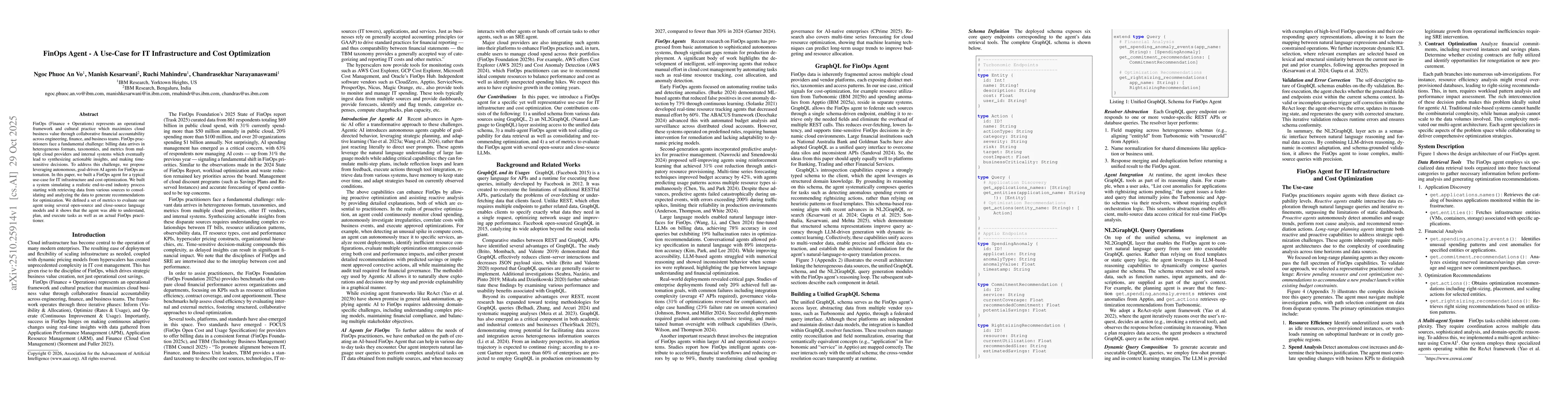 Thumbnail for FinOps Agent -- A Use-Case for IT Infrastructure and Cost Optimization