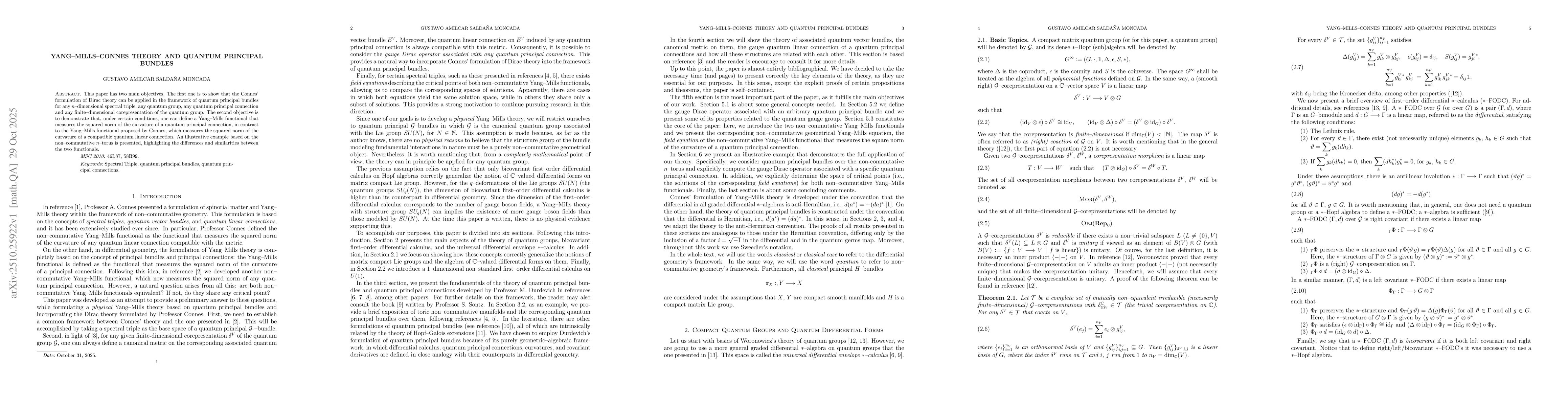 Thumbnail for Yang-Mills-Connes Theory and Quantum Principal Bundles