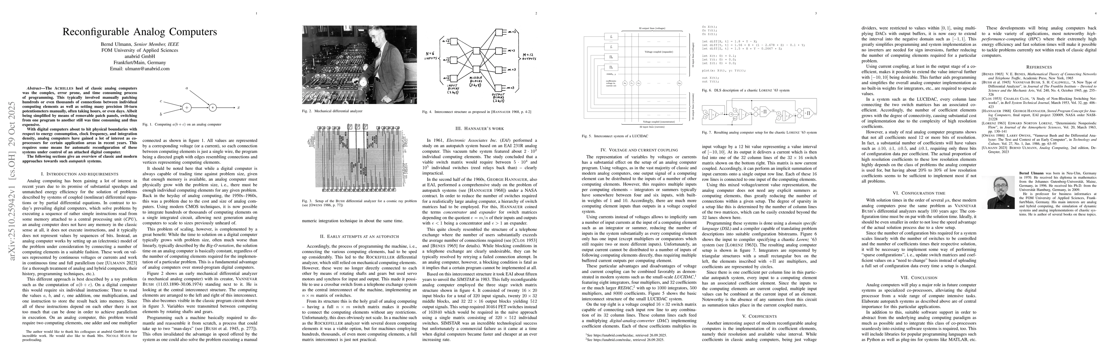Thumbnail for Reconfigurable Analog Computers
