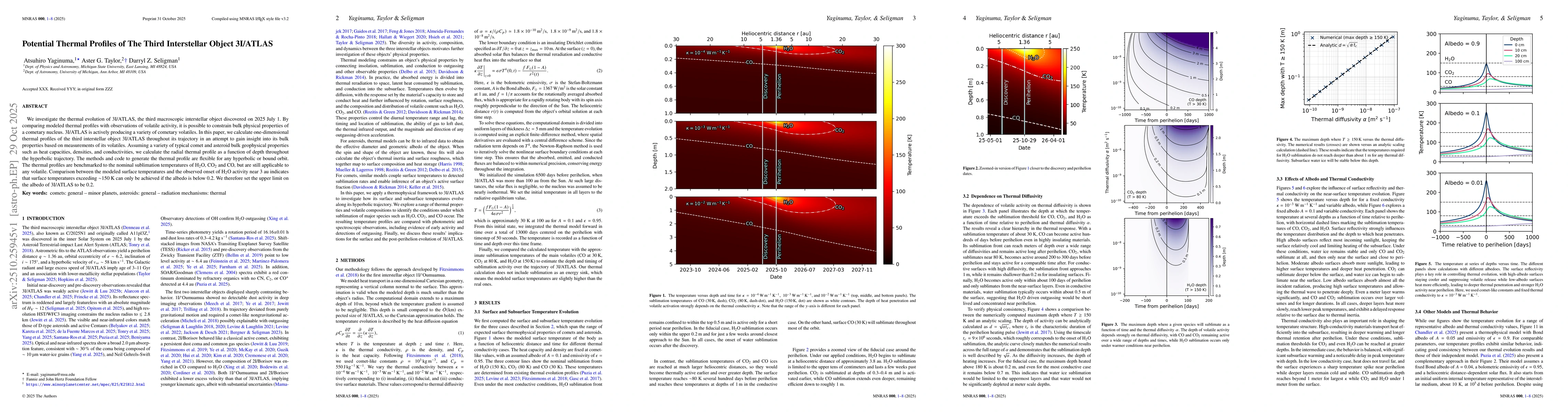 Thumbnail for Potential Thermal Profiles of The Third Interstellar Object 3I/ATLAS
