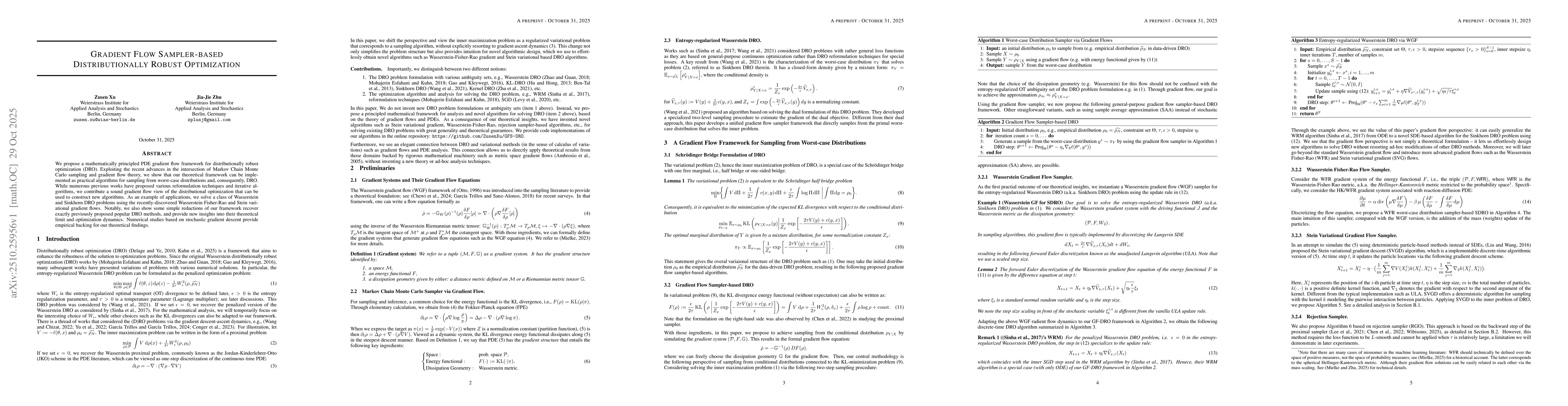 Thumbnail for Gradient Flow Sampler-based Distributionally Robust Optimization