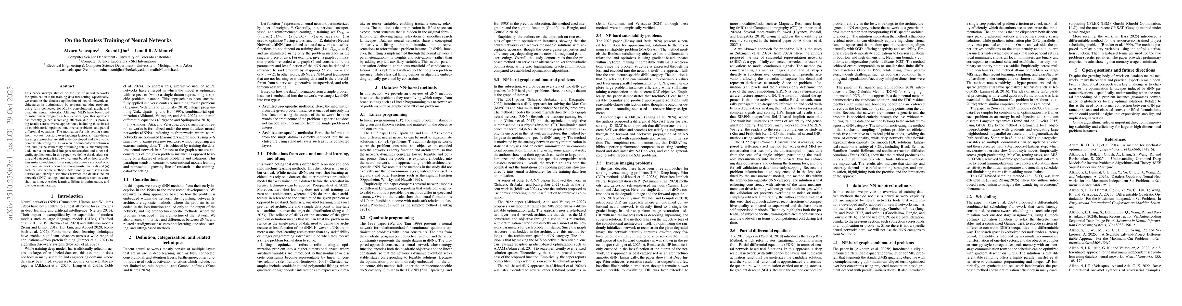 Thumbnail for On the Dataless Training of Neural Networks