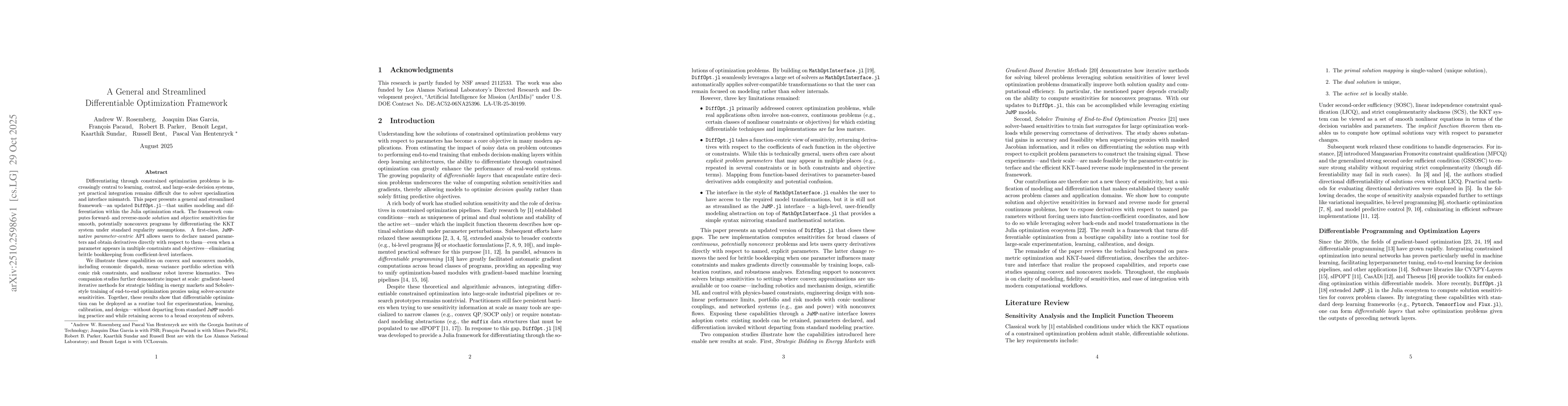 Thumbnail for A General and Streamlined Differentiable Optimization Framework