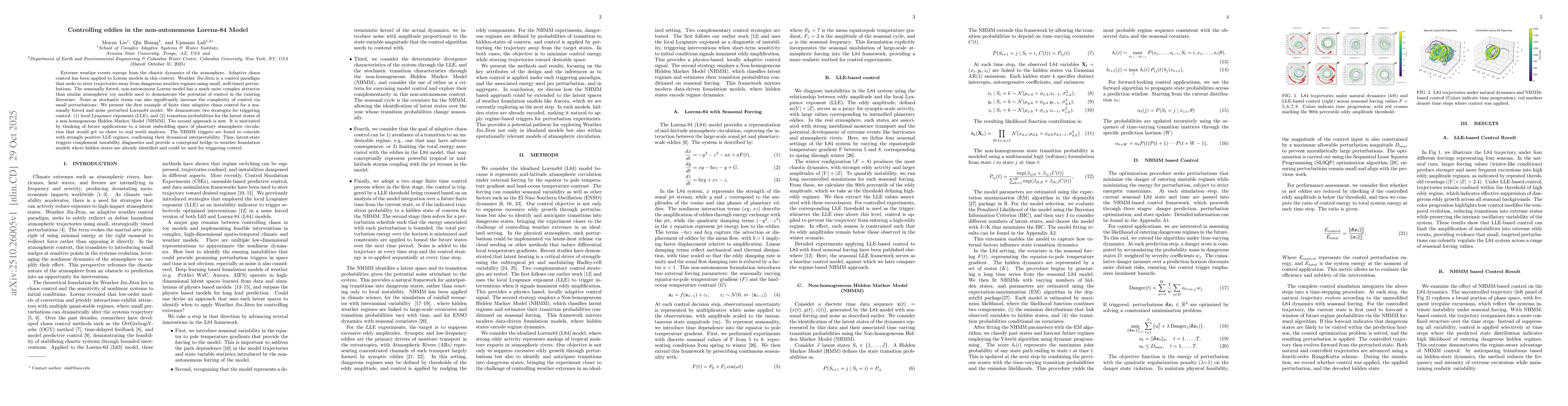 Thumbnail for Controlling eddies in the non-autonomous Lorenz-84 Model