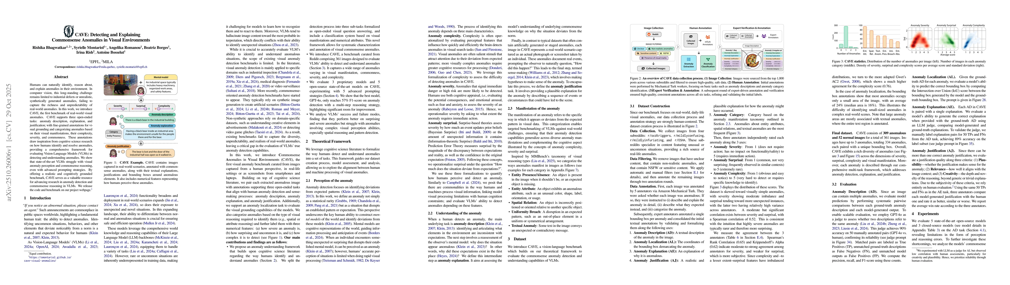Thumbnail for CAVE: Detecting and Explaining Commonsense Anomalies in Visual
  Environments