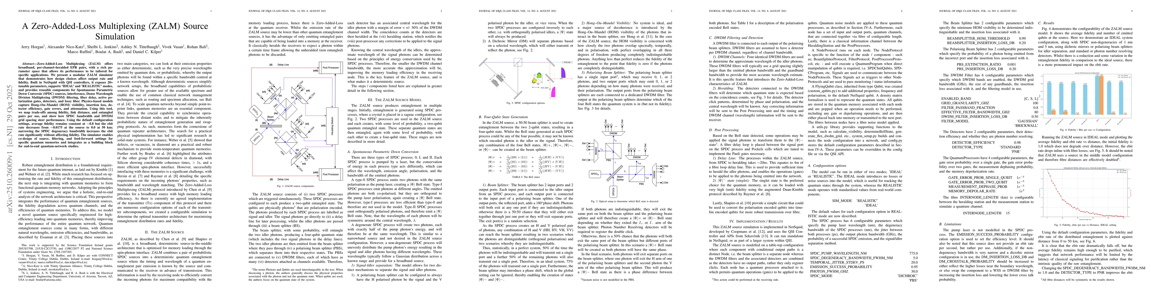 Thumbnail for A Zero Added Loss Multiplexing (ZALM) Source Simulation