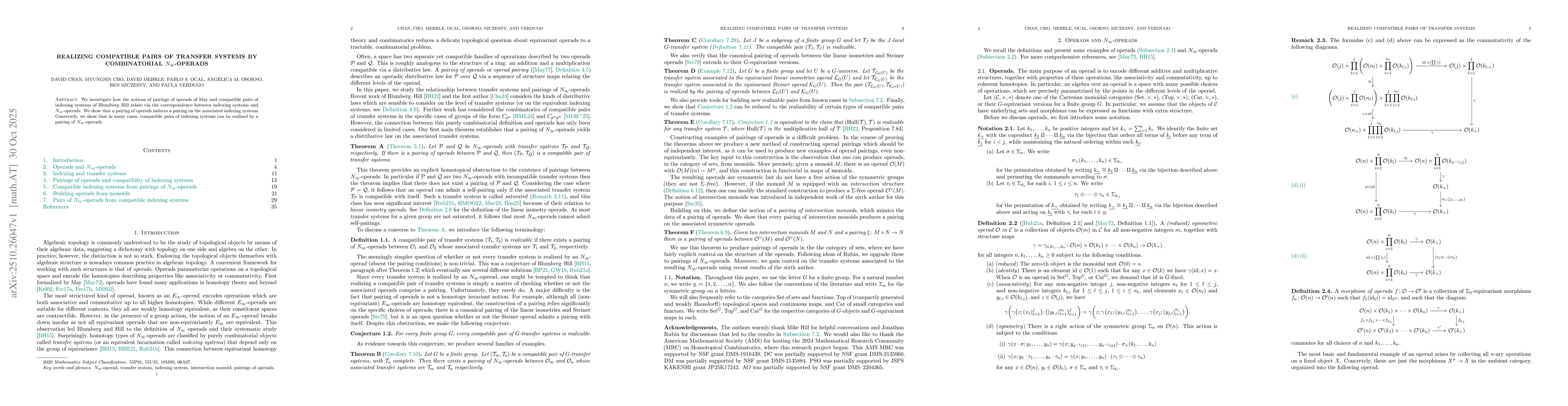 Thumbnail for Realizing compatible pairs of transfer systems by combinatorial
  $N_\infty$-operads