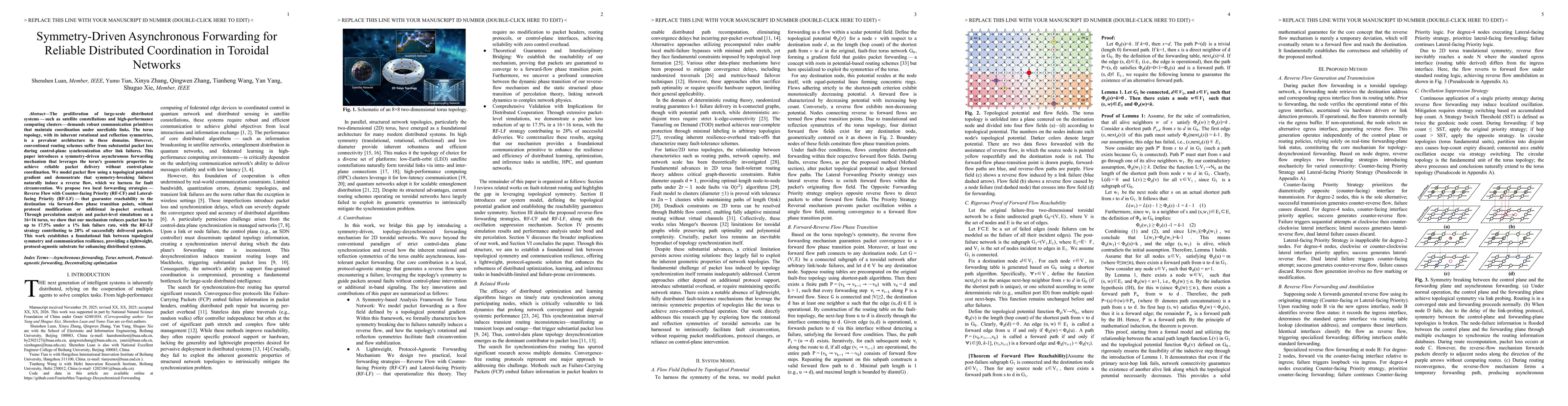 Thumbnail for Symmetry-Driven Asynchronous Forwarding for Reliable Distributed
  Coordination in Toroidal Networks