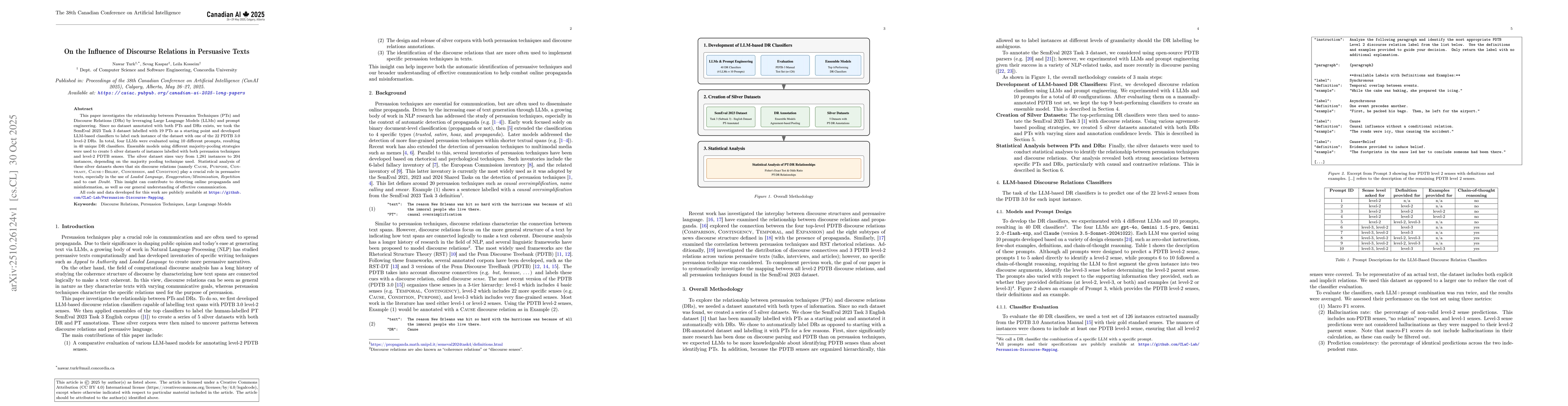 Thumbnail for On the Influence of Discourse Relations in Persuasive Texts