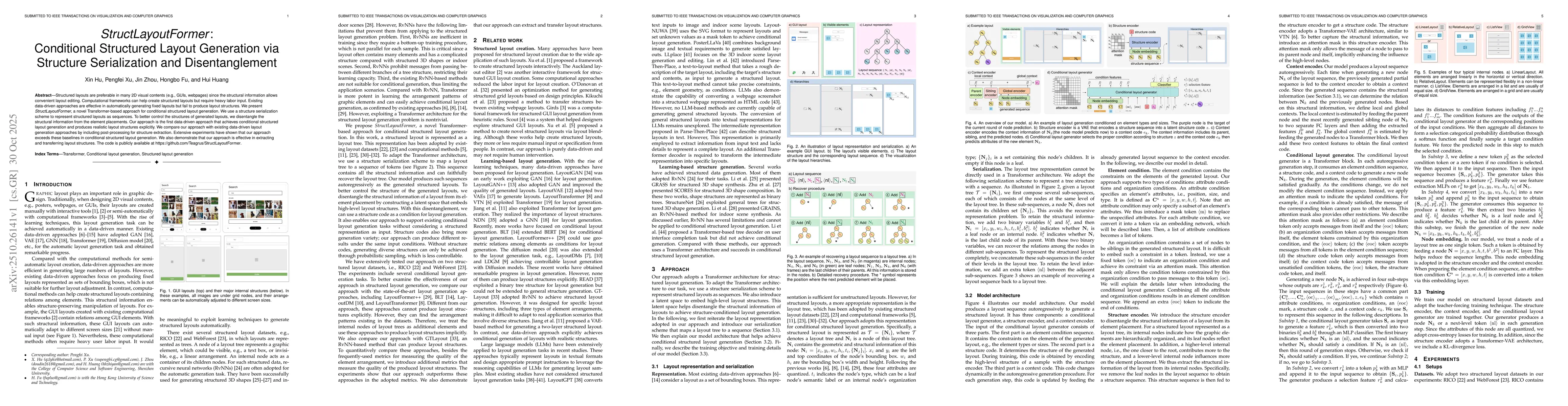 Thumbnail for StructLayoutFormer:Conditional Structured Layout Generation via
  Structure Serialization and Disentanglement