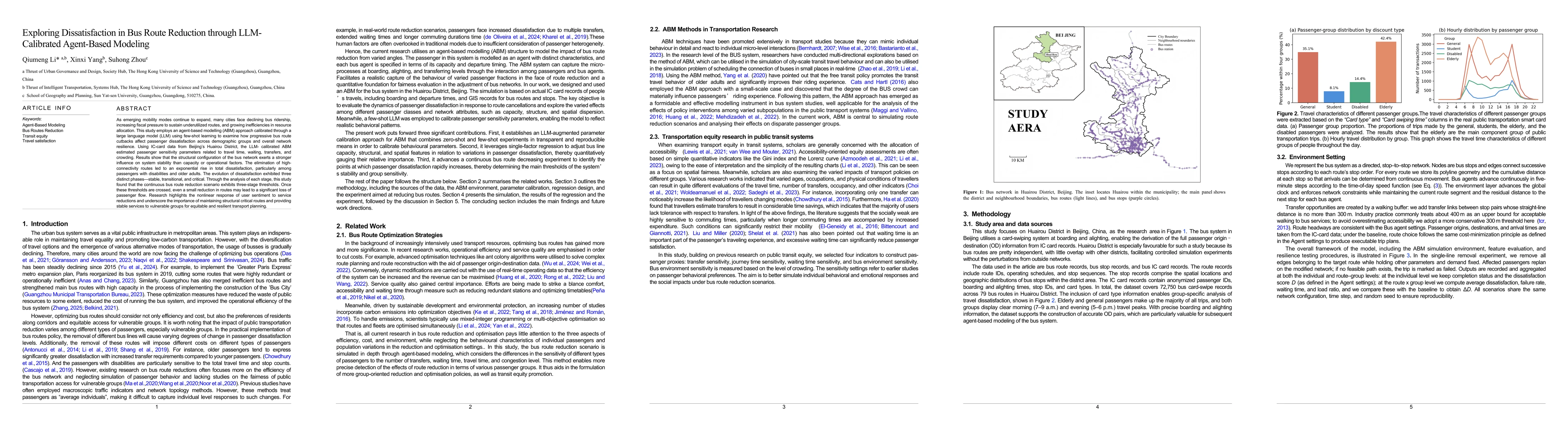 Thumbnail for Exploring Dissatisfaction in Bus Route Reduction through LLM-Calibrated
  Agent-Based Modeling