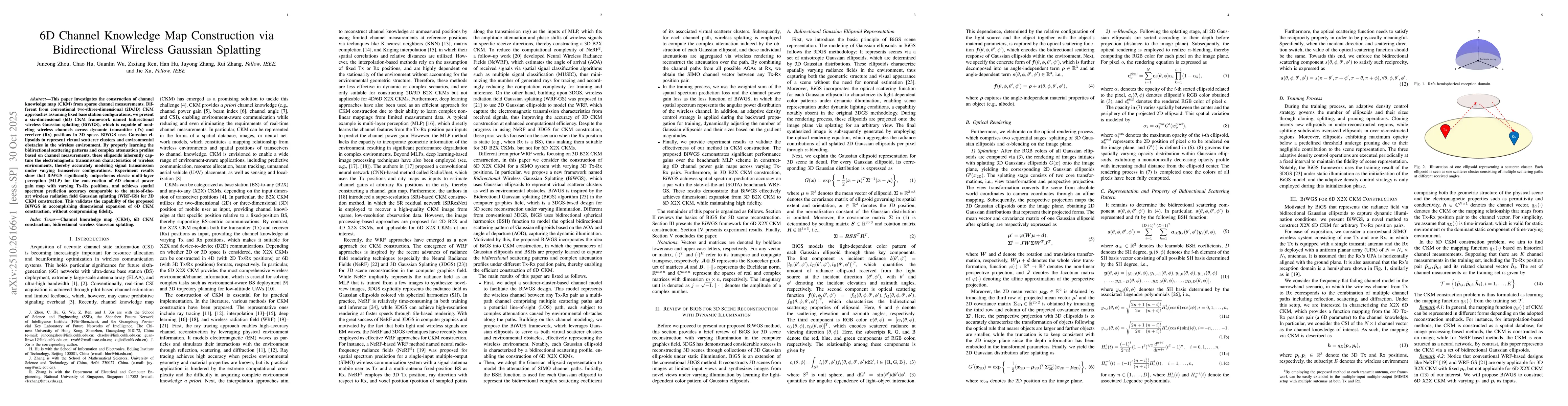 Thumbnail for 6D Channel Knowledge Map Construction via Bidirectional Wireless
  Gaussian Splatting