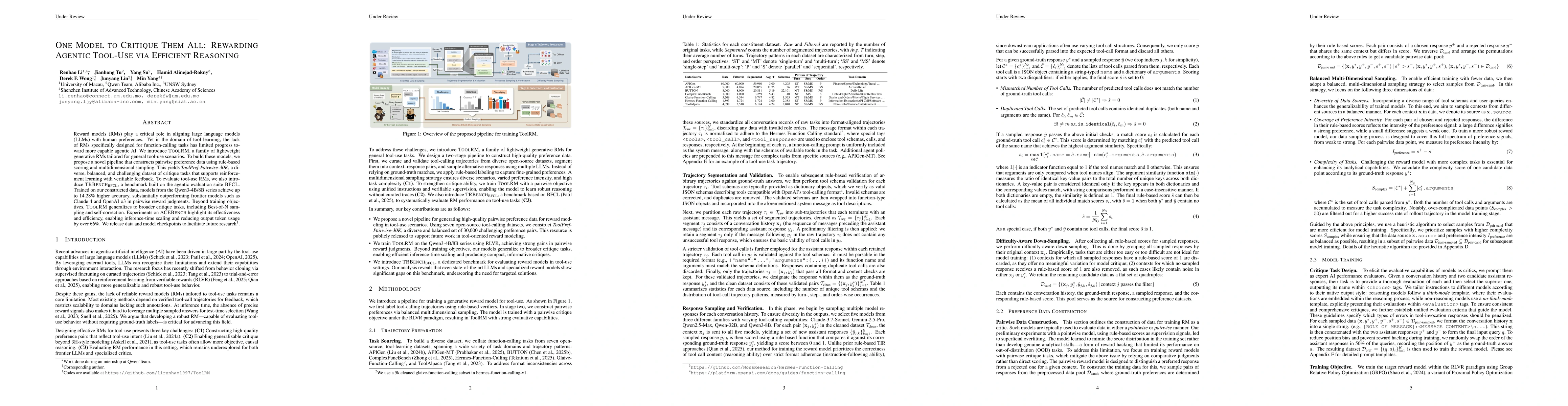 Thumbnail for One Model to Critique Them All: Rewarding Agentic Tool-Use via Efficient
  Reasoning