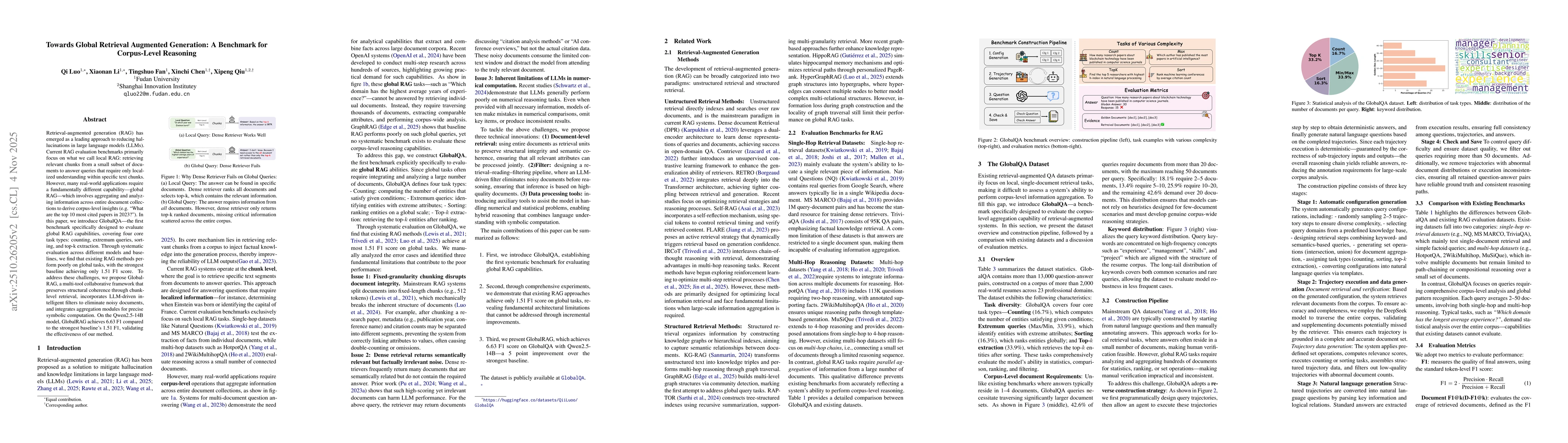 Thumbnail for Towards Global Retrieval Augmented Generation: A Benchmark for
  Corpus-Level Reasoning
