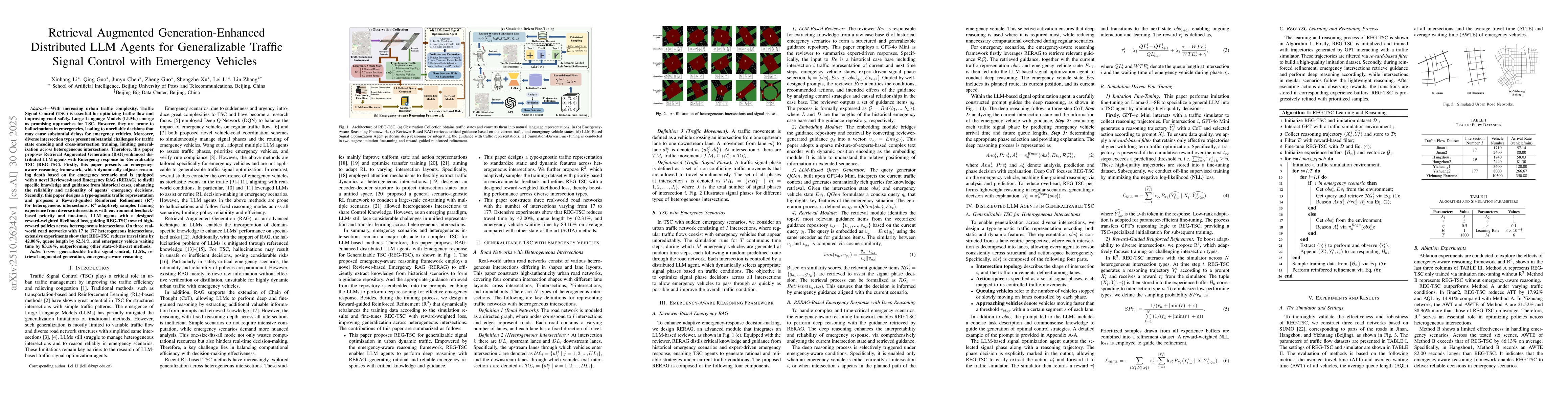 Thumbnail for Retrieval Augmented Generation-Enhanced Distributed LLM Agents for
  Generalizable Traffic Signal Control with Emergency Vehicles