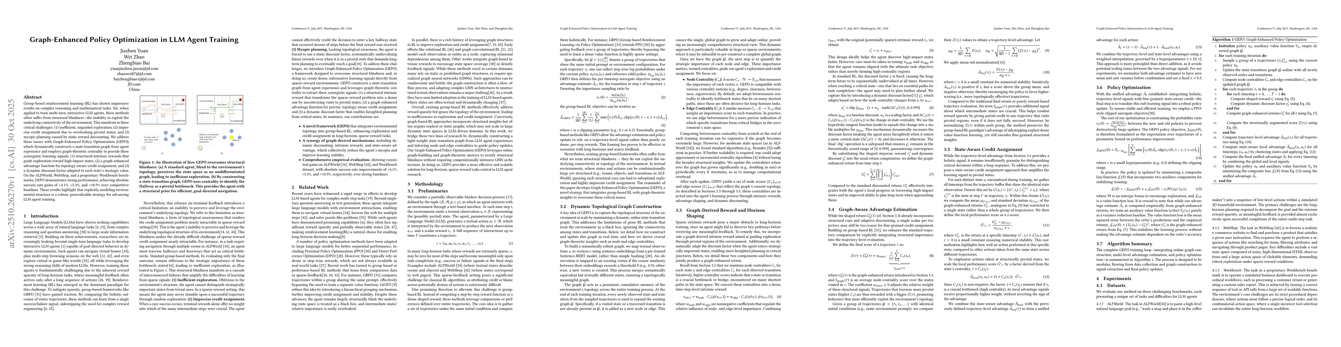Thumbnail for Graph-Enhanced Policy Optimization in LLM Agent Training