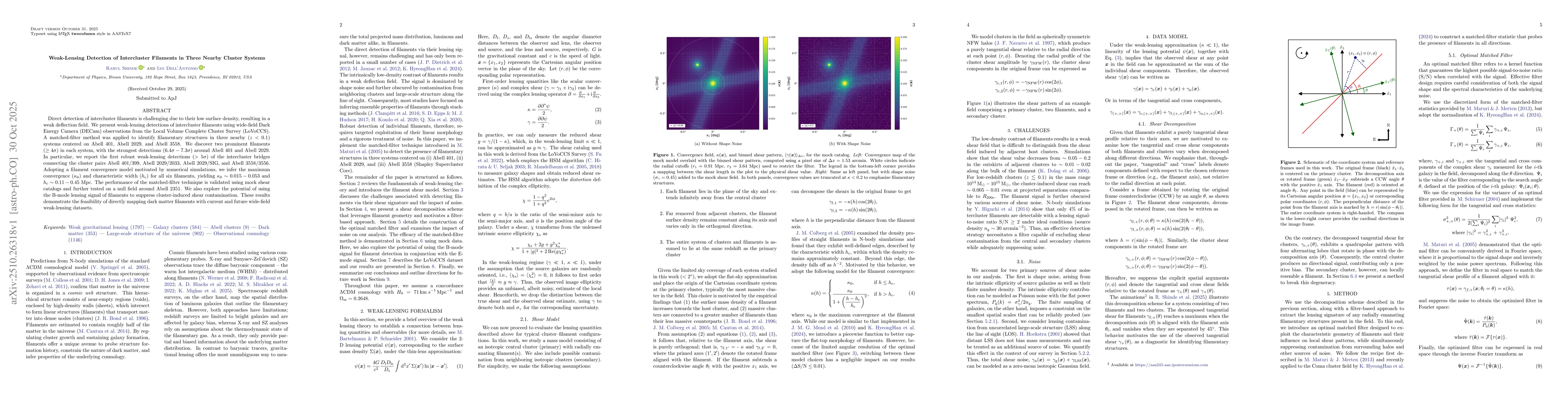 Thumbnail for Weak-Lensing Detection of Intercluster Filaments in Three Nearby Cluster
  Systems
