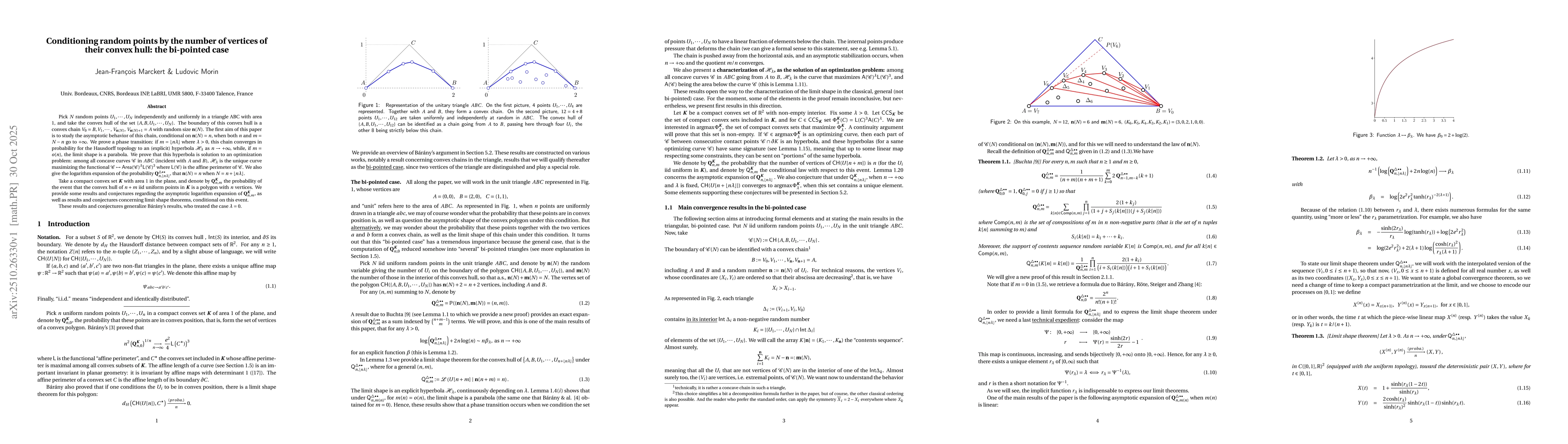 Thumbnail for Conditioning random points by the number of vertices of their convex
  hull: the bi-pointed case