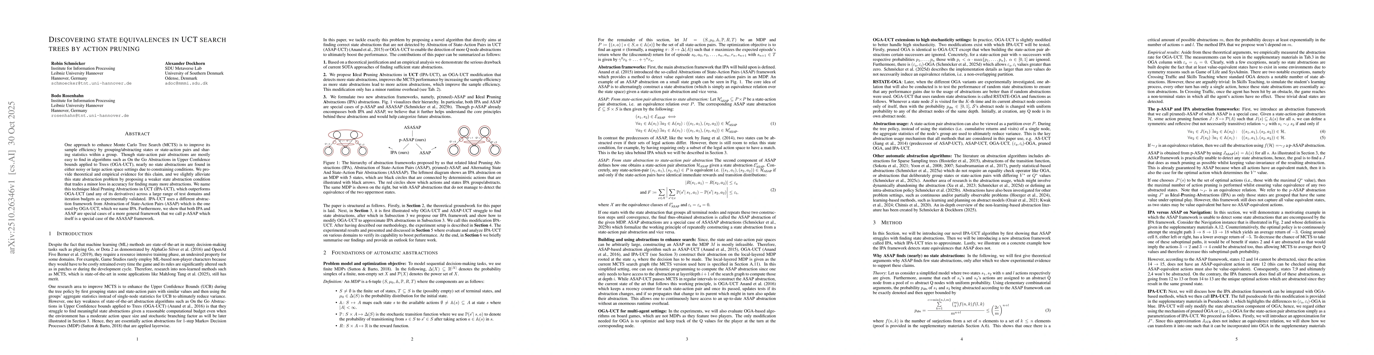 Thumbnail for Discovering State Equivalences in UCT Search Trees By Action Pruning