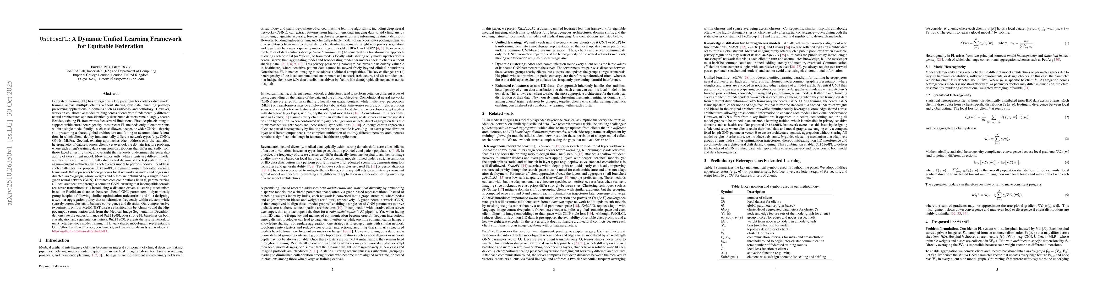 Thumbnail for UnifiedFL: A Dynamic Unified Learning Framework for Equitable Federation