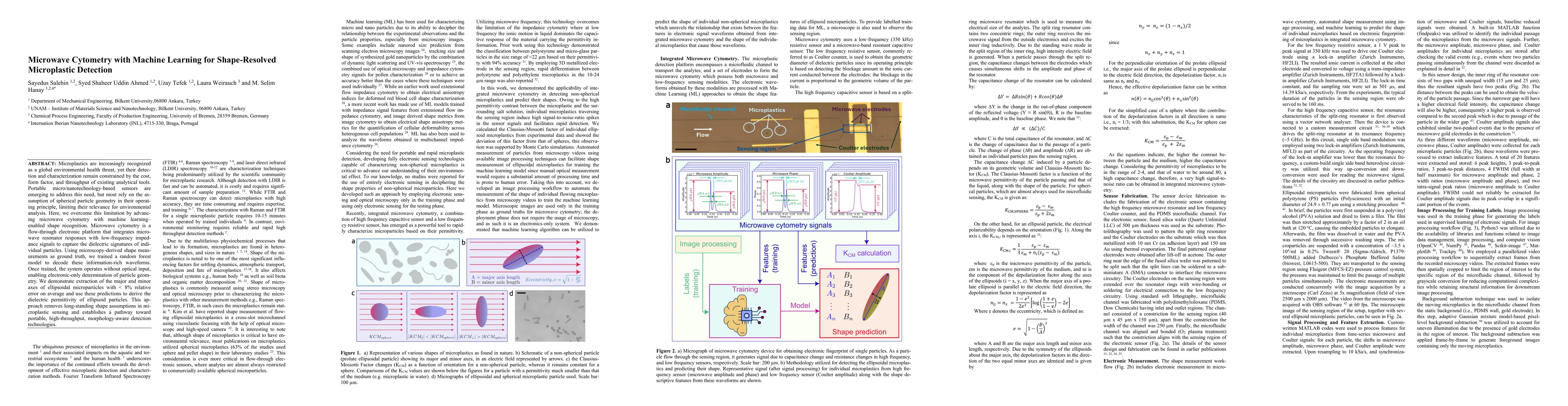 Thumbnail for Microwave Cytometry with Machine Learning for Shape-Resolved
  Microplastic Detection