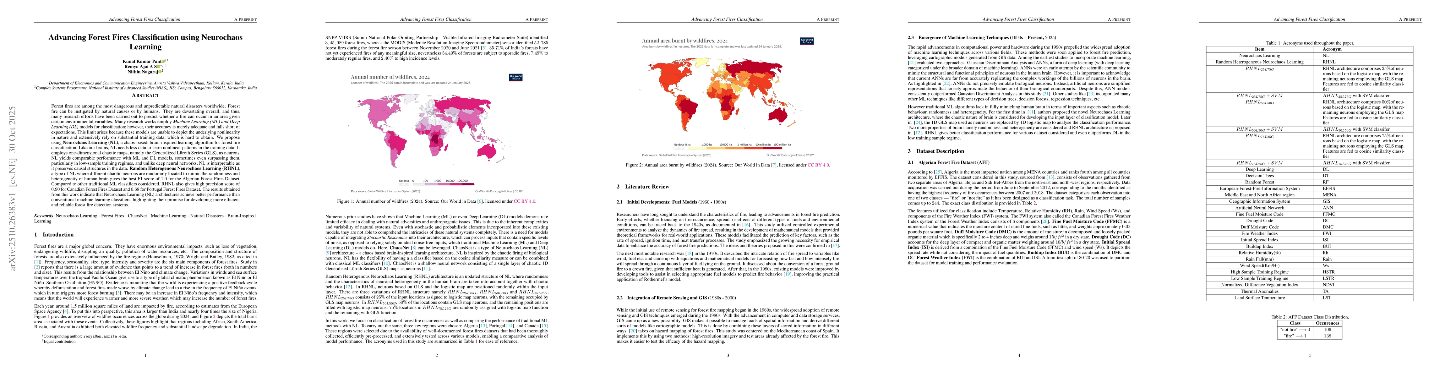 Thumbnail for Advancing Forest Fires Classification using Neurochaos Learning