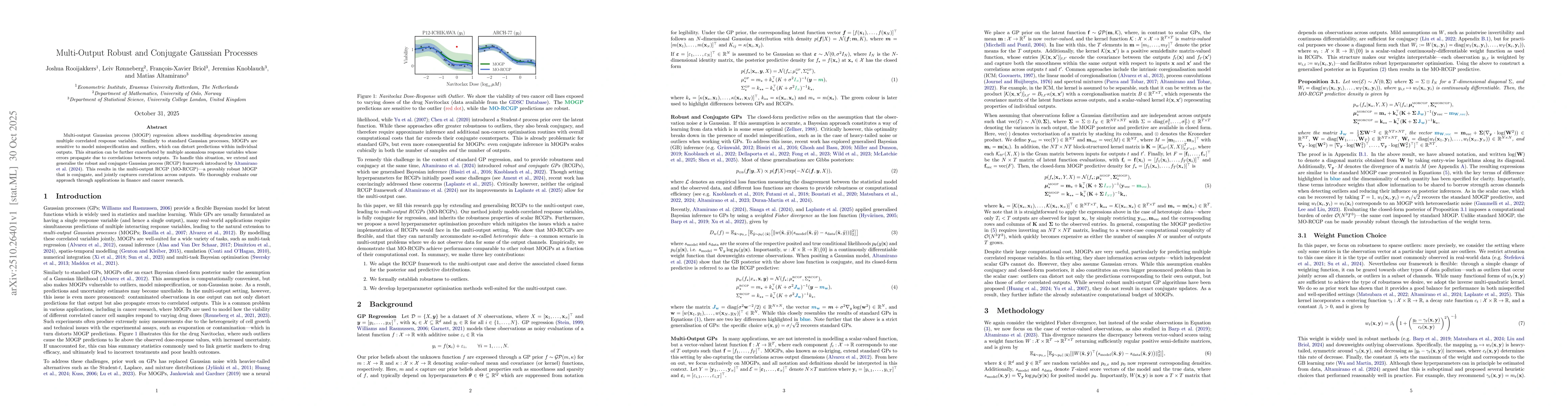 Thumbnail for Multi-Output Robust and Conjugate Gaussian Processes