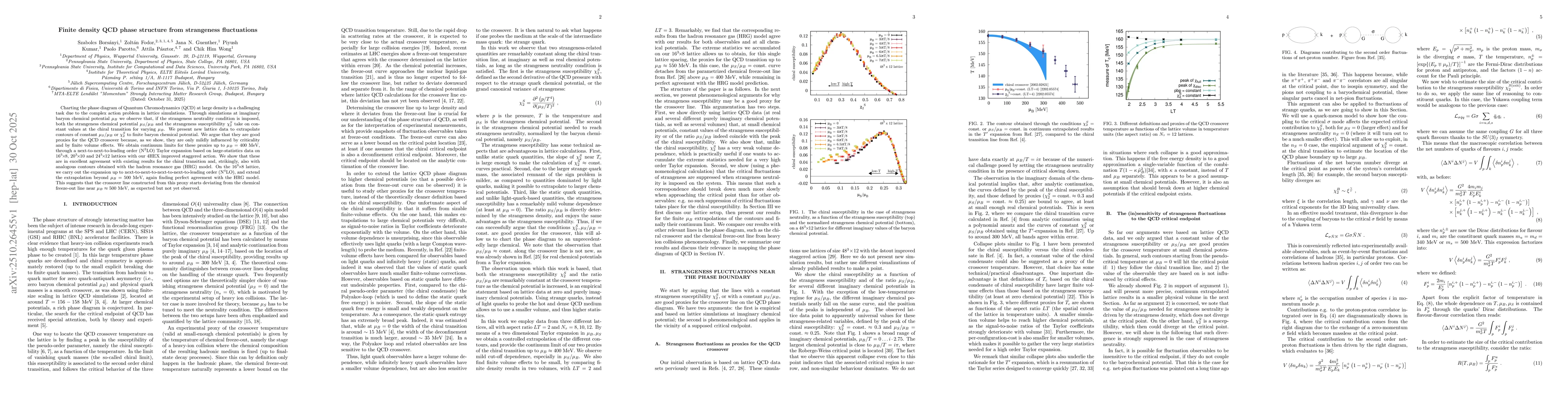 Thumbnail for Finite density QCD phase structure from strangeness fluctuations