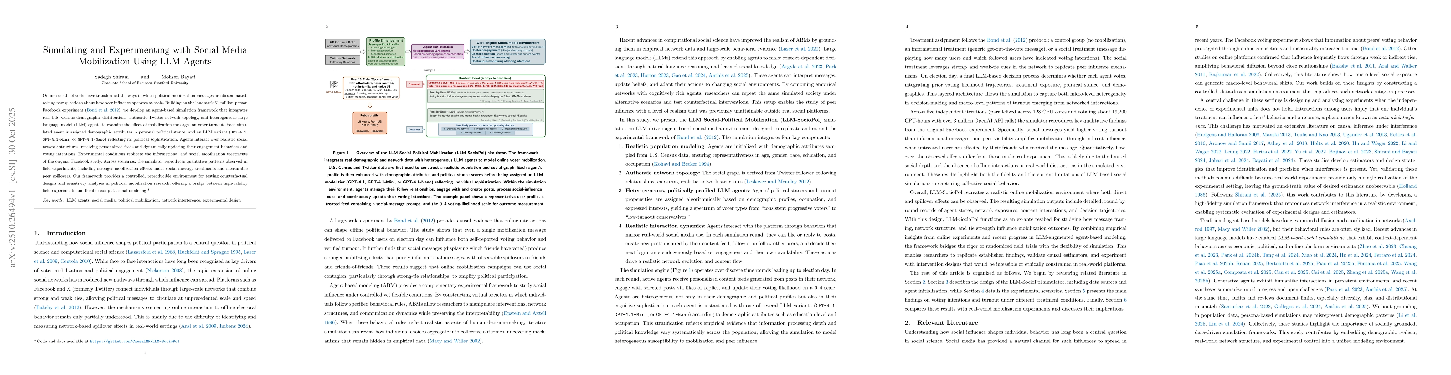 Thumbnail for Simulating and Experimenting with Social Media Mobilization Using LLM
  Agents