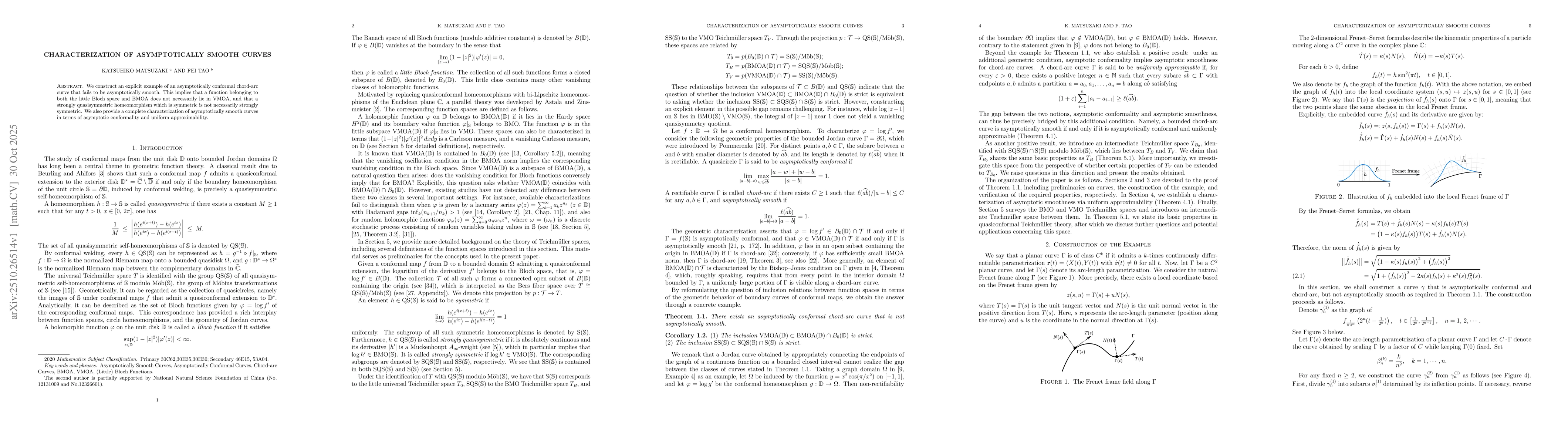 Thumbnail for Characterization of Asymptotically Smooth Curves