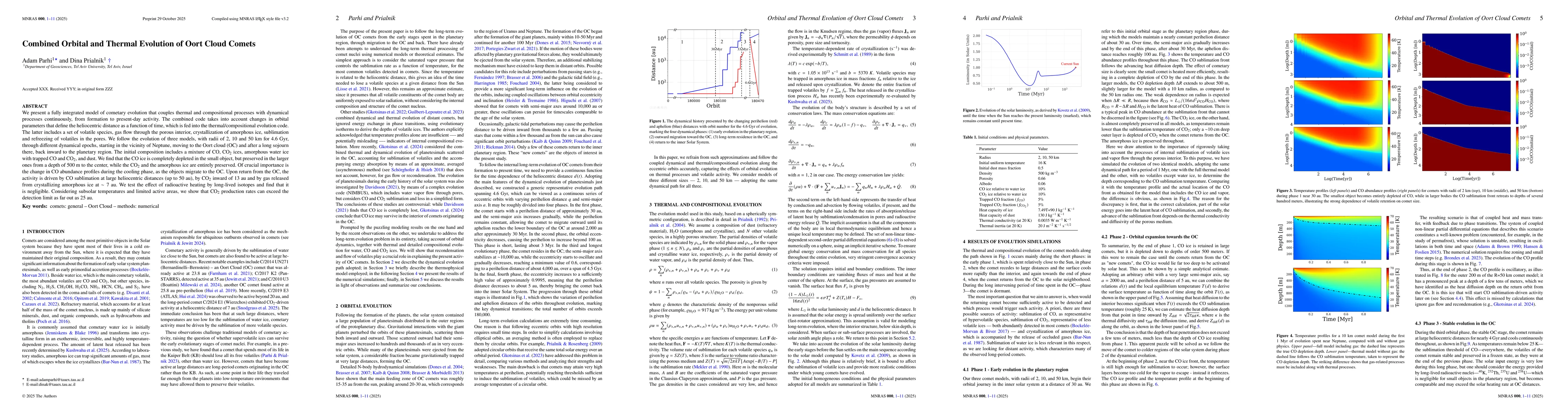 Thumbnail for Combined Orbital and Thermal Evolution of Oort Cloud Comets