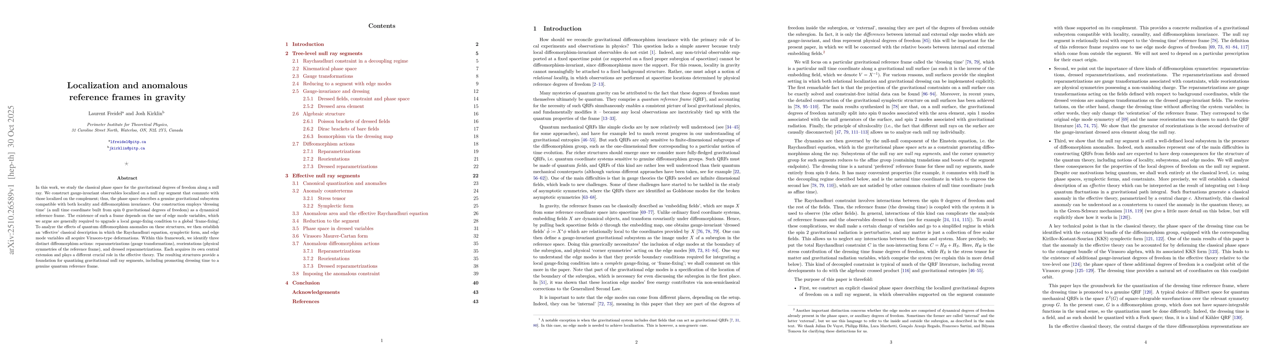 Thumbnail for Localization and anomalous reference frames in gravity