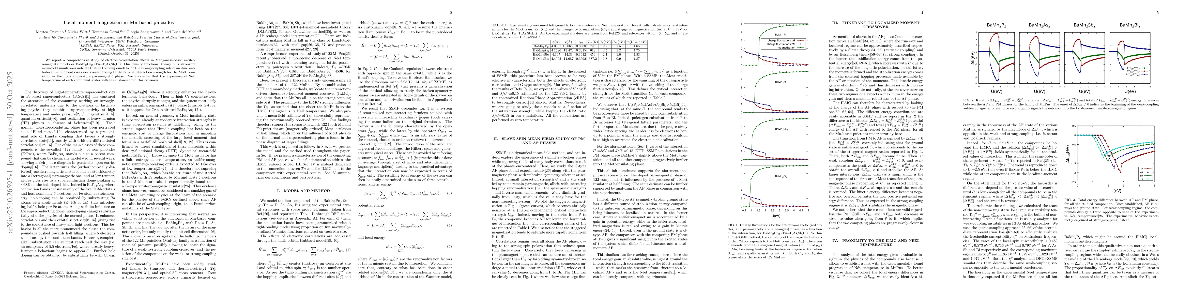 Thumbnail for Local-moment magnetism in Mn-based pnictides