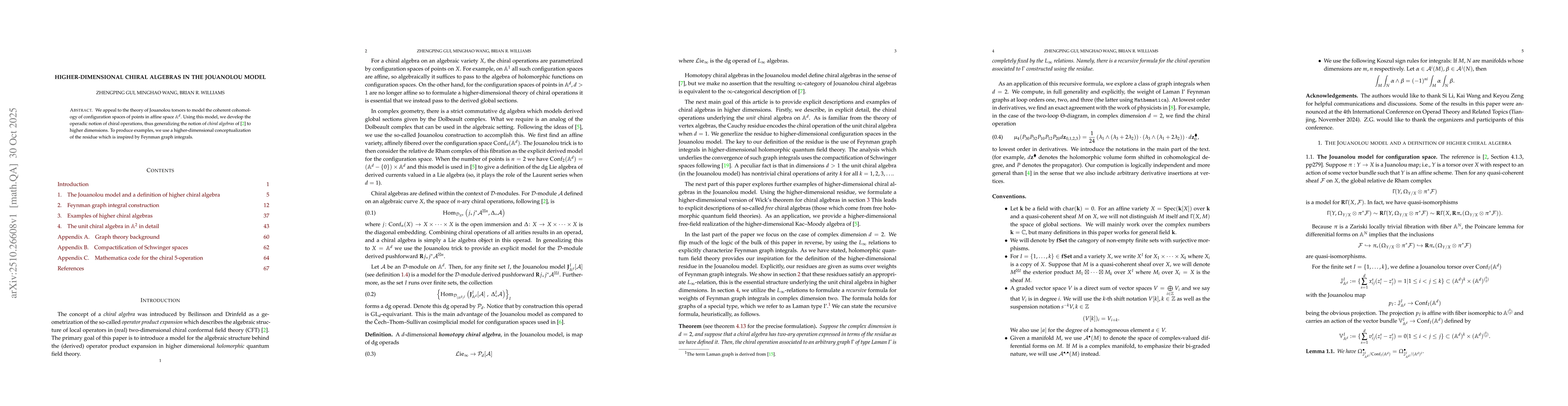 Thumbnail for Higher-dimensional Chiral Algebras in the Jouanolou Model
