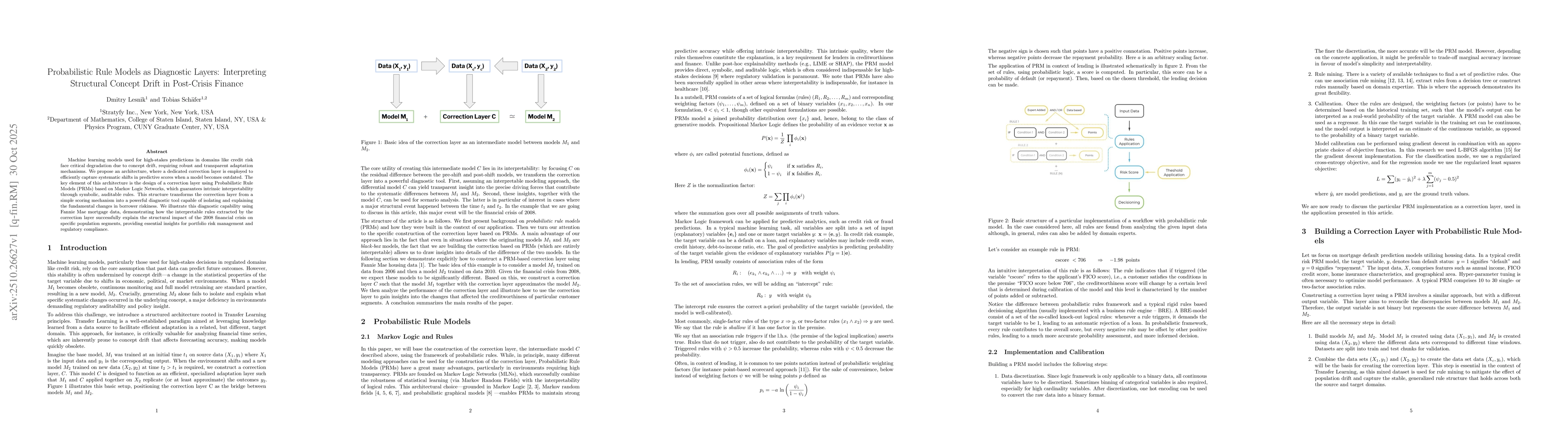 Thumbnail for Probabilistic Rule Models as Diagnostic Layers: Interpreting Structural
  Concept Drift in Post-Crisis Finance