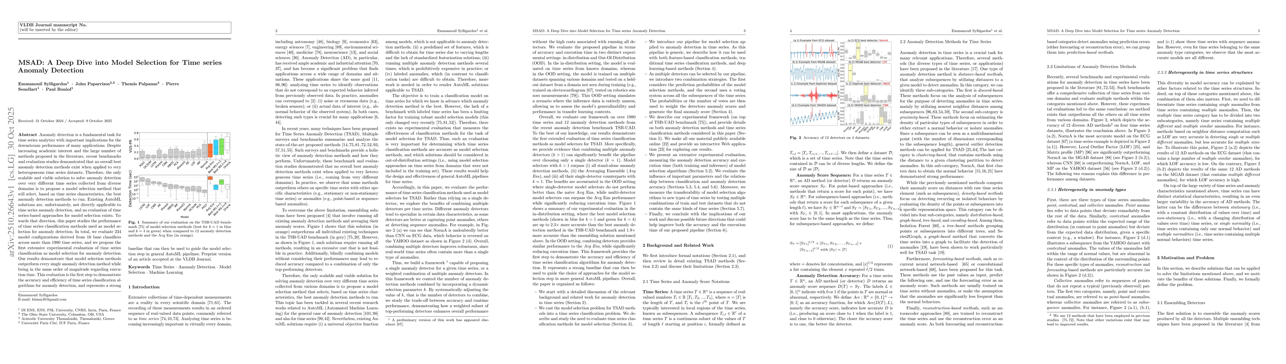 Thumbnail for MSAD: A Deep Dive into Model Selection for Time series Anomaly Detection