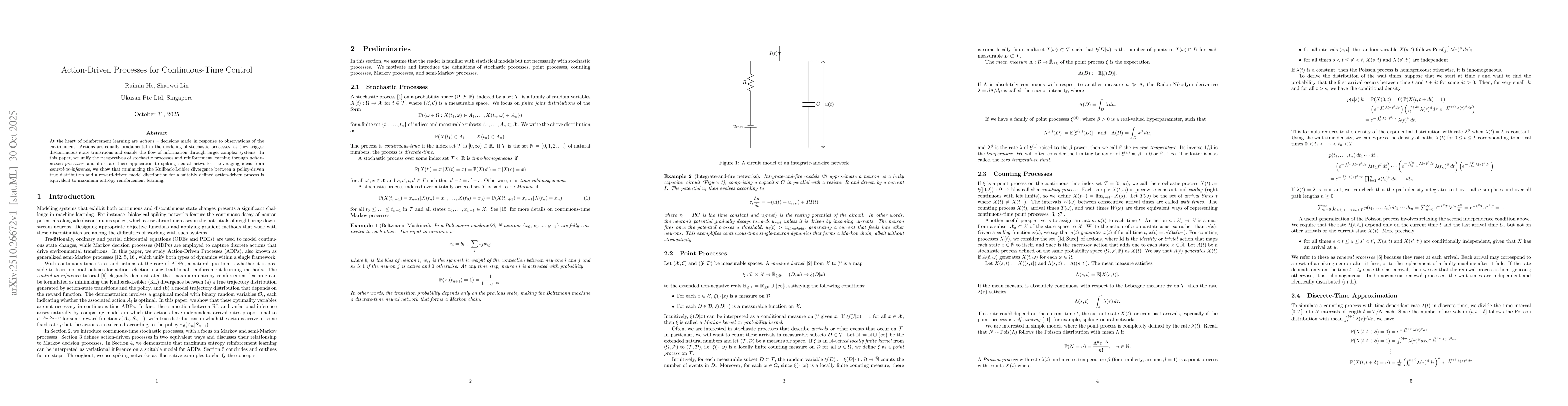 Thumbnail for Action-Driven Processes for Continuous-Time Control