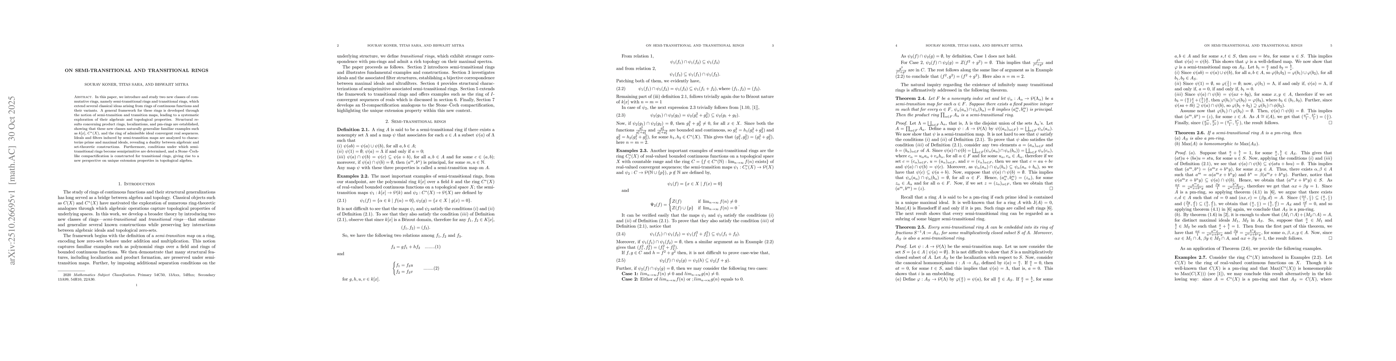 Thumbnail for On semi-transitional and transitional rings