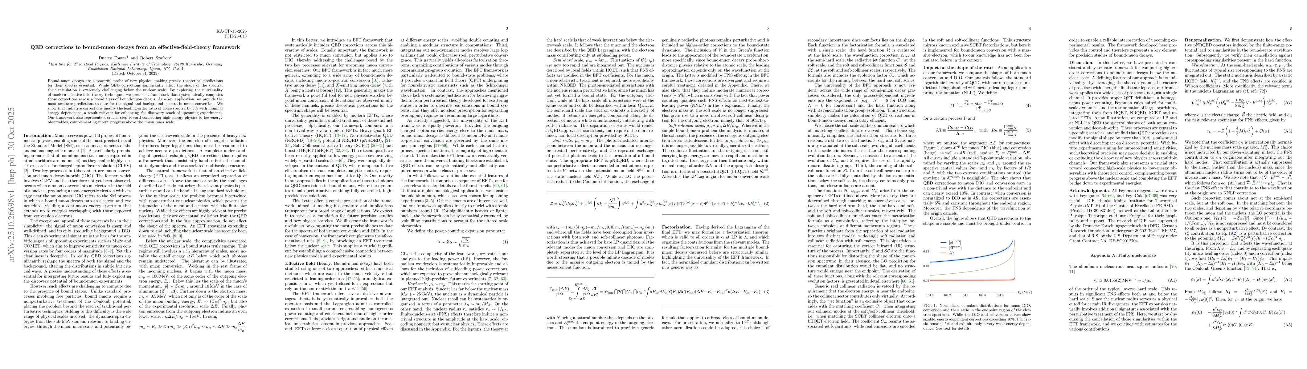 Thumbnail for QED corrections to bound-muon decays from an effective-field-theory
  framework