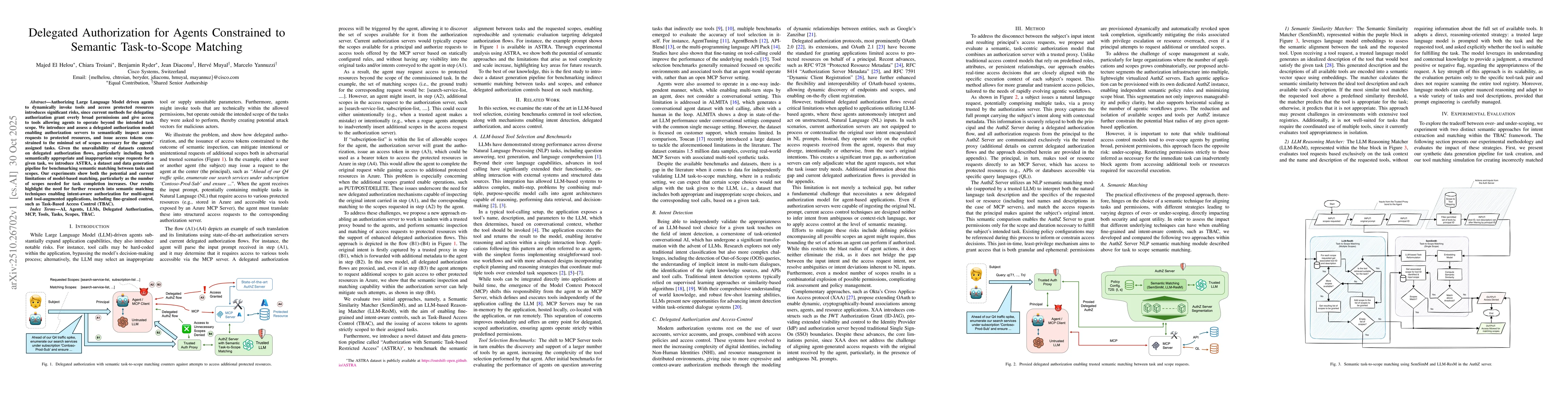 Thumbnail for Delegated Authorization for Agents Constrained to Semantic Task-to-Scope
  Matching