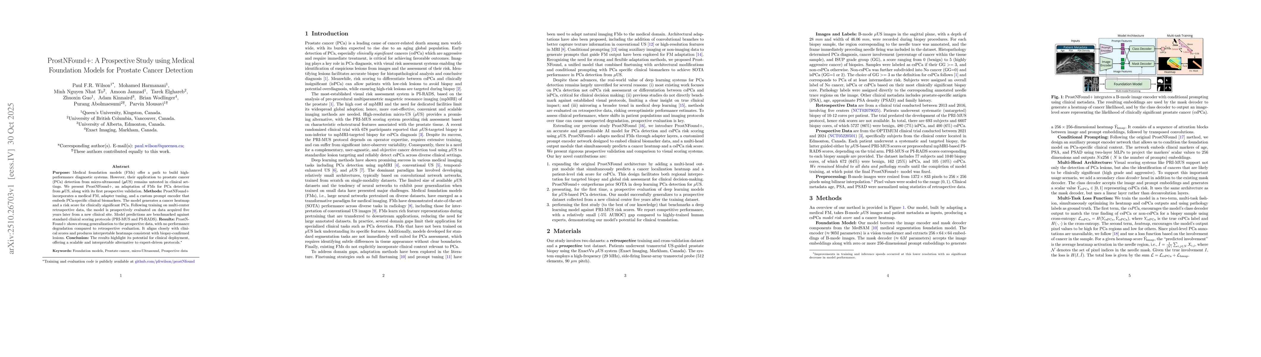 Thumbnail for ProstNFound+: A Prospective Study using Medical Foundation Models for
  Prostate Cancer Detection
