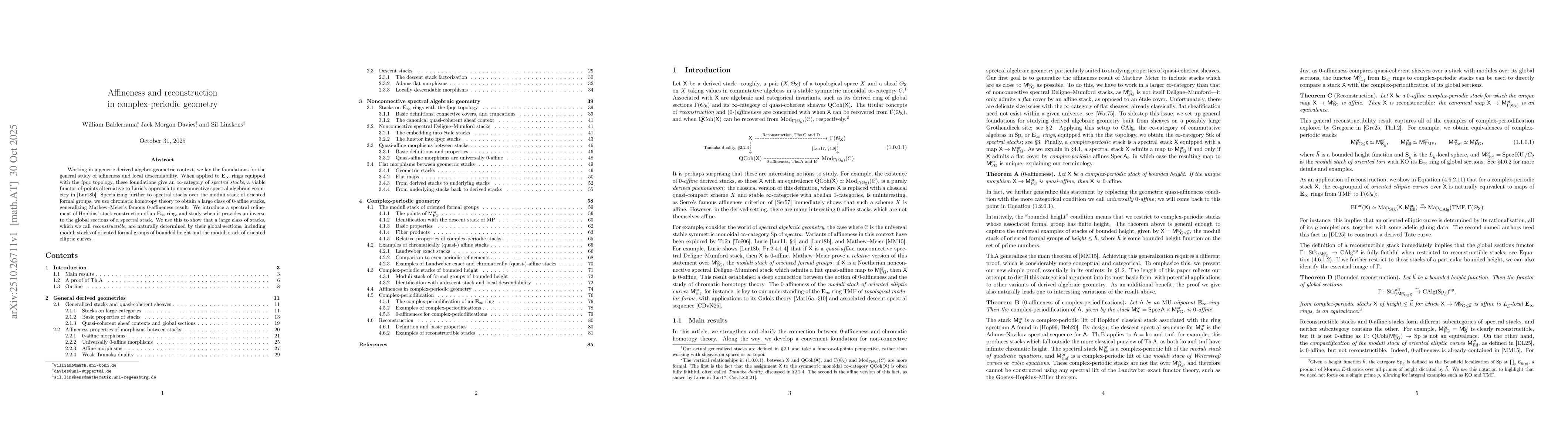 Thumbnail for Affineness and reconstruction in complex-periodic geometry