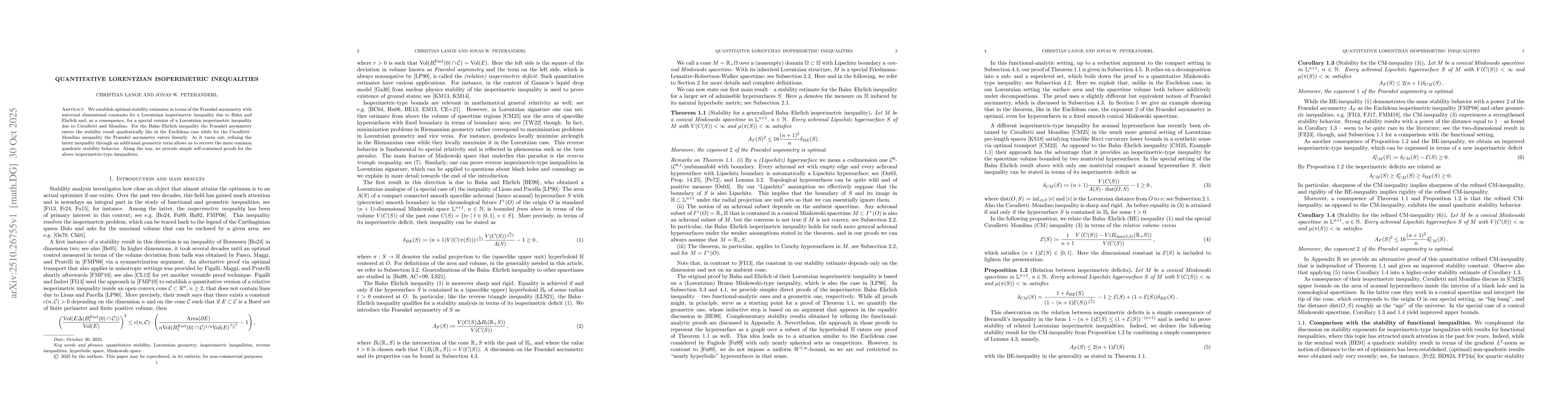 Thumbnail for Quantitative Lorentzian isoperimetric inequalities