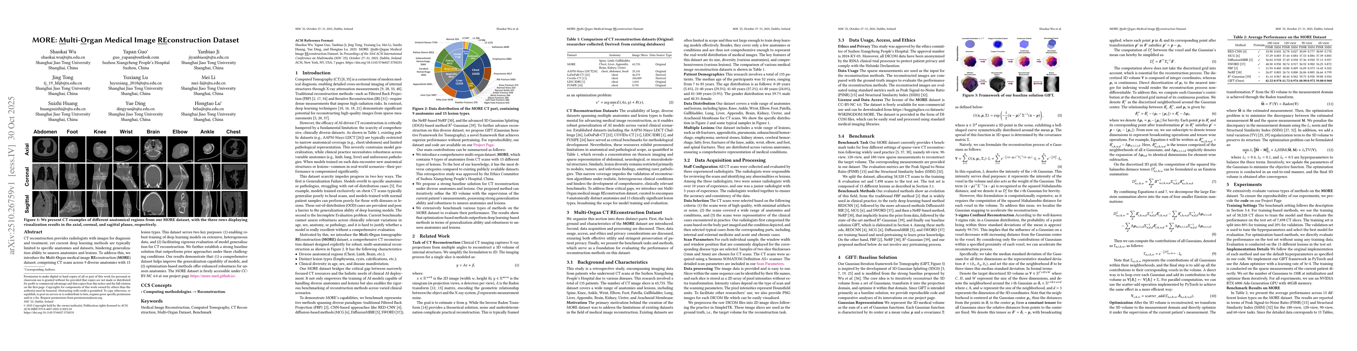 Thumbnail for MORE: Multi-Organ Medical Image REconstruction Dataset