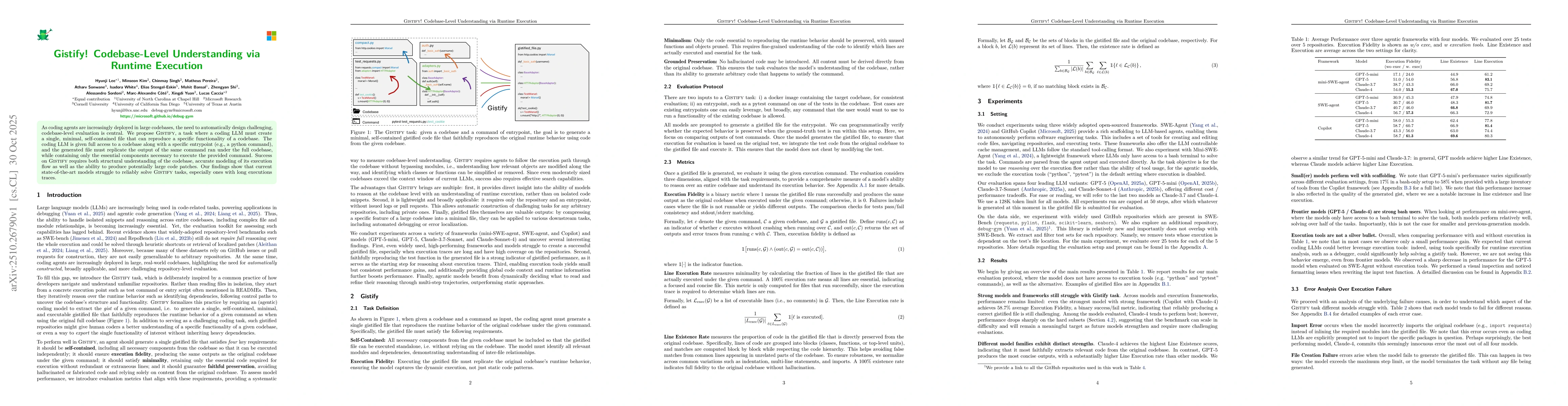 Thumbnail for Gistify! Codebase-Level Understanding via Runtime Execution