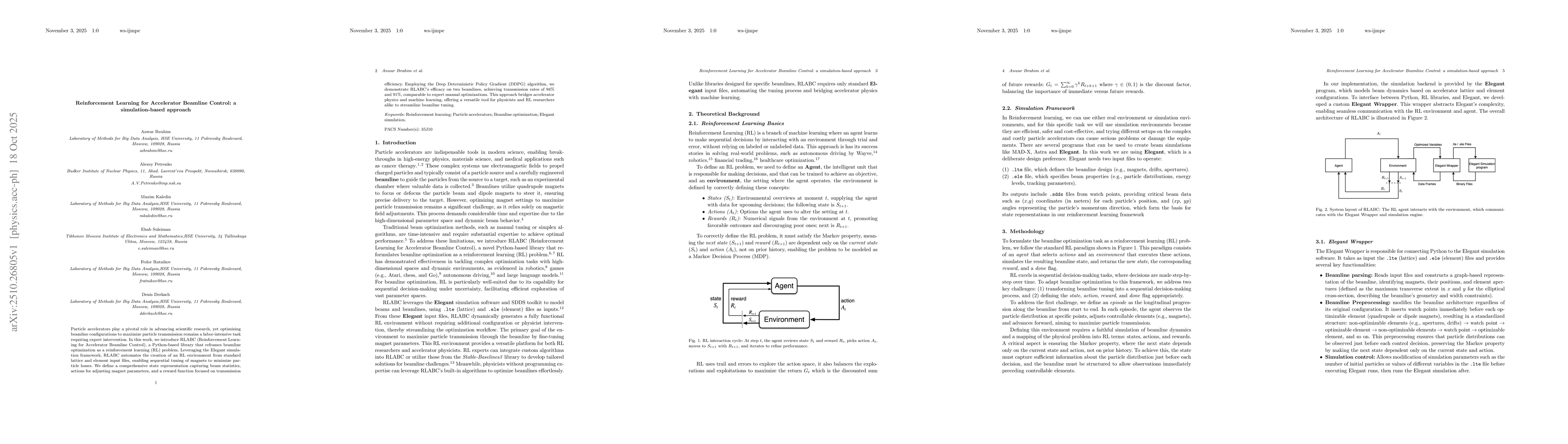 Thumbnail for Reinforcement Learning for Accelerator Beamline Control: a
  simulation-based approach