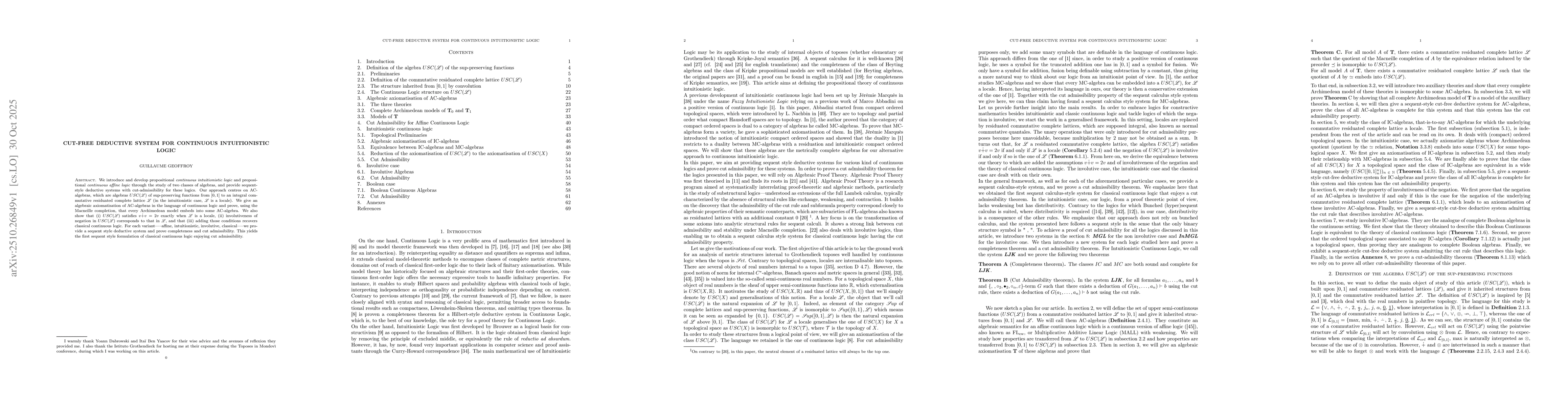 Thumbnail for Cut-free Deductive System for Continuous Intuitionistic Logic