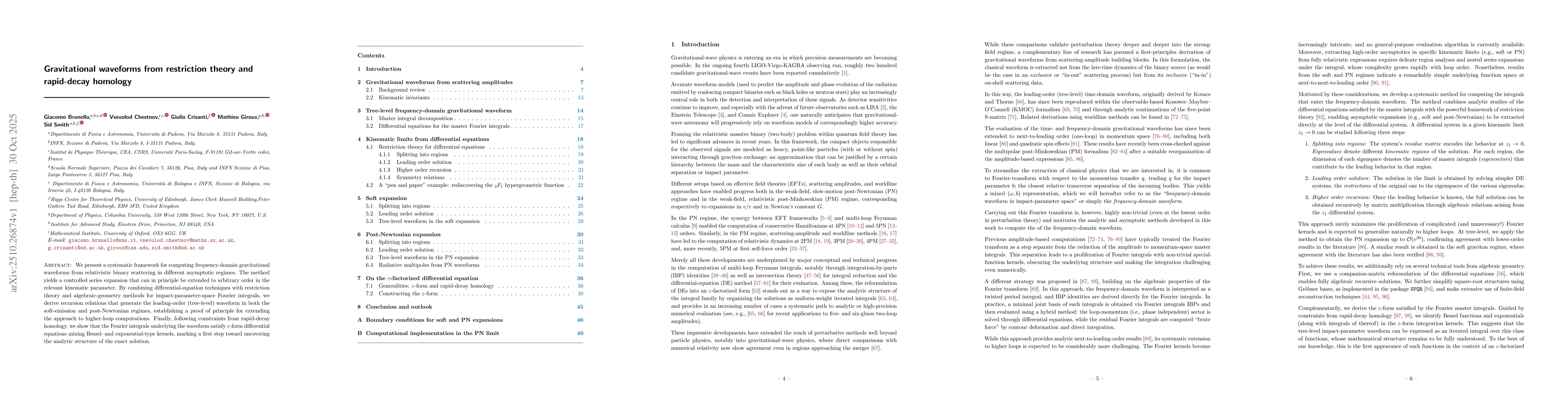 Thumbnail for Gravitational waveforms from restriction theory and rapid-decay homology